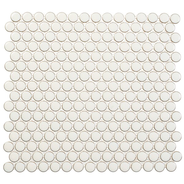 Andova Tiles Alpin-Breezo 1 in. x 1 in. Porcelain Penny Round Mosaic Wall and Floor Tile Andova Tiles - main